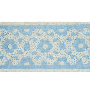 Schumacher Trim Brinda Hand Blocked Tape Sky 79121