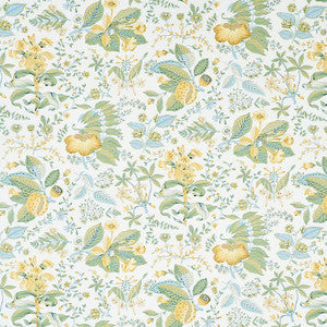 Schumacher Fabric Pomegranate Botanical Citron 178123