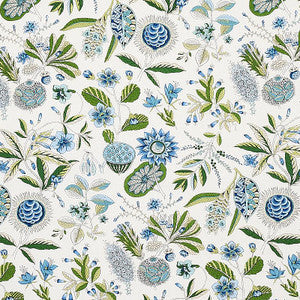 Schumacher Fabric Roca Redonda Blue & Ivory 178773
