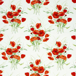 Schumacher Fabric Joni Chintz Red 179061