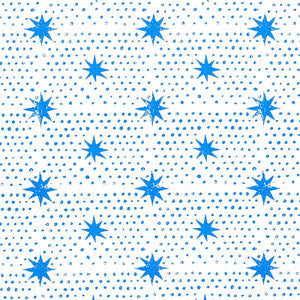Schumacher Fabric Spot & Star Blue 179160