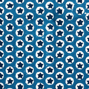 Schumacher Fabric Tuk Tuk Hand Block Print Blue 179222