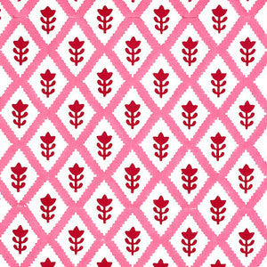 Schumacher Fabric Buti Hand Block Print Pink 179231
