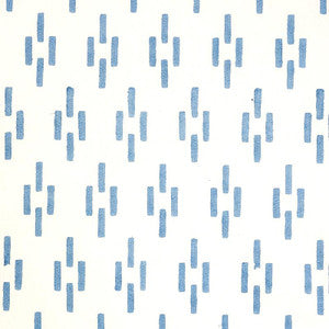 Schumacher Fabric Dash Hand Block Print Blue 179251