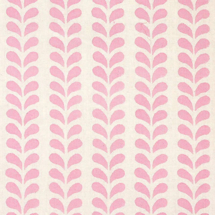 Bindi Hand Block Print Pink 179271 by Schumacher Designer Fabric Molly Mahon 1.0" - Swanky Fabrics -