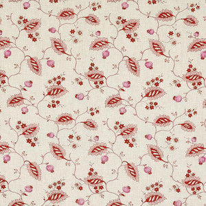 Schumacher Fabric Maryam Vine Pink & Red 179450