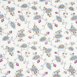 Schumacher Fabric Maryam Vine Sky & Plum 179452