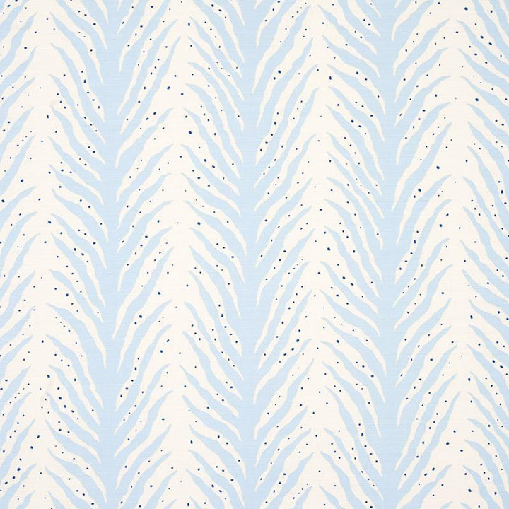 Creeping Fern Print Slumber Blue 179480 by Schumacher Designer Fabric Happy Together 27.0" - Swanky Fabrics -