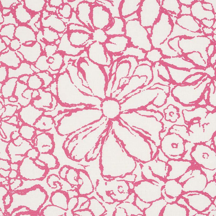Sidonie Magenta 179552 by Schumacher Designer Fabric Happy Together 27.0" - Swanky Fabrics -