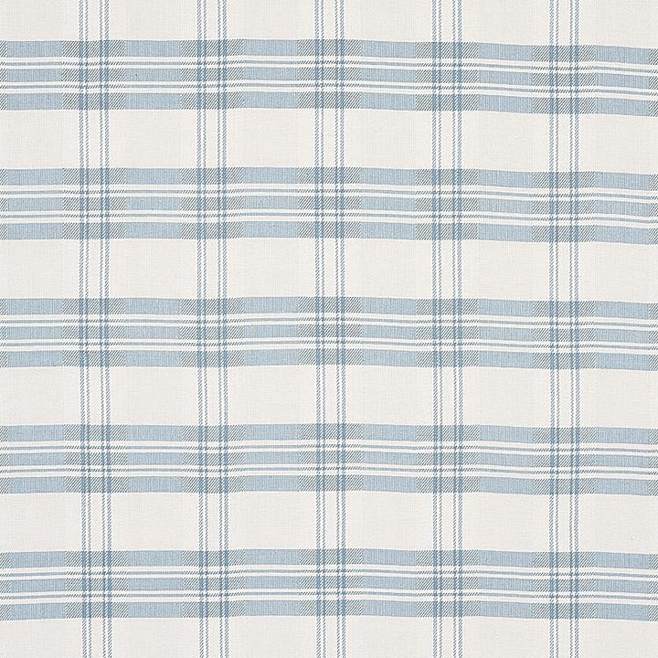 Check Rustique Sky 50205 by Schumacher Designer Fabric A Country Life 4.25" - Swanky Fabrics -