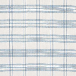 Schumacher Fabric Check Rustique Sky 50205