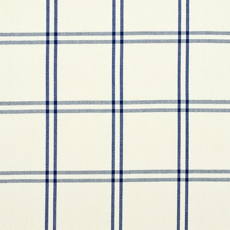 Luberon Plaid Blue 55716 by Schumacher Designer Fabric New Traditional 5.38" - Swanky Fabrics -