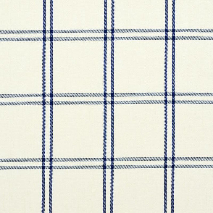 Luberon Plaid Blue 55716 by Schumacher Designer Fabric New Traditional 5.38" - Swanky Fabrics -