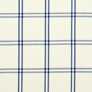 Schumacher Fabric Luberon Plaid Blue 55716