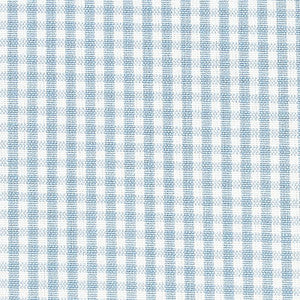 Schumacher Fabric Barnet Cotton Check Sky 64629