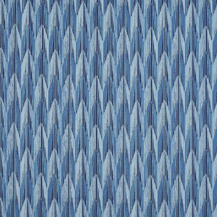Verdant Indoor/Outdoor Blue 75912 by Schumacher Designer Fabric Indoor/Outdoor: Prints & Wovens 6.88" - Swanky Fabrics -