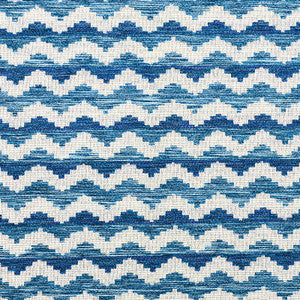 Schumacher Fabric Roebuck Performance Blue 77541