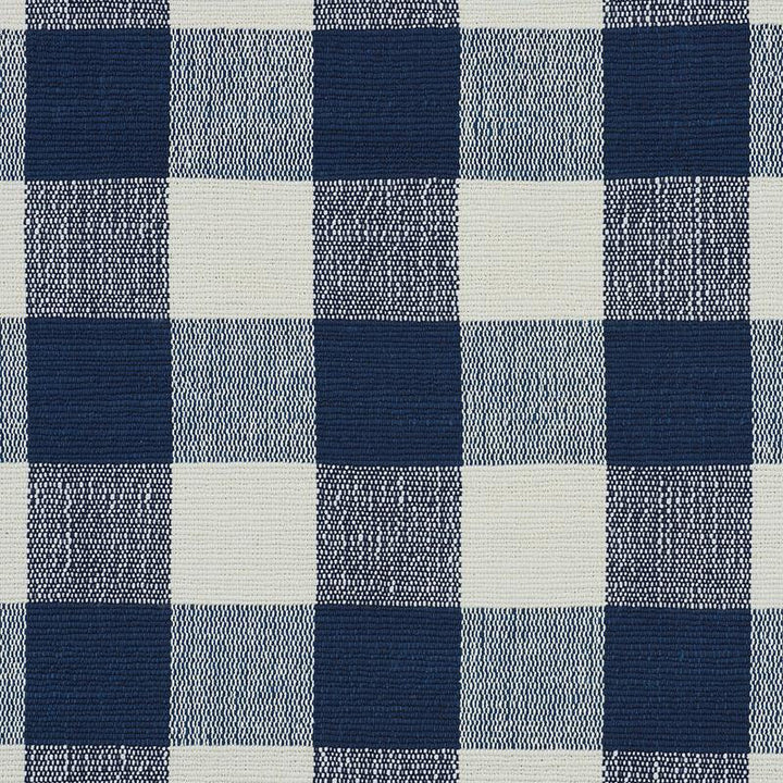 Barnes Performance Check Blue 77550 by Schumacher Designer Fabric New Traditional Ii 6.25" - Swanky Fabrics -