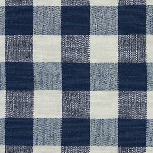 Schumacher Fabric Barnes Performance Check Blue 77550