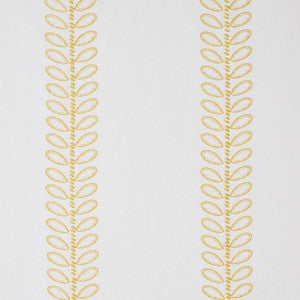 Schumacher Fabric Camile Embroidery Yellow 78740