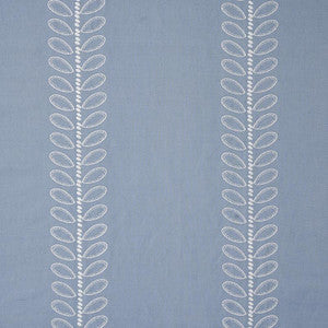 Schumacher Fabric Camile Embroidery Sky 78742