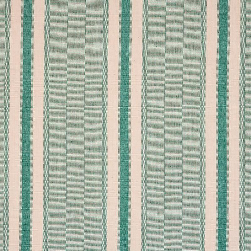 Ipala Hand Woven Stripe Duck Egg 78832 by Schumacher Designer Fabric A Rum Fellow 9.38" - Swanky Fabrics -