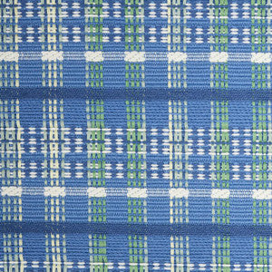 Schumacher Fabric Zealand Check Peacock 79071