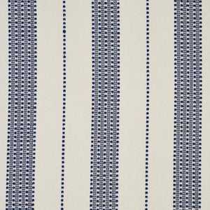 Schumacher Fabric Lubeck Stripe Navy 79090