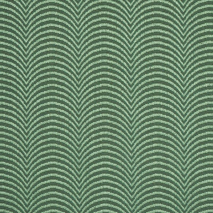 Hurdles Performance Verdant Green 79961 by Schumacher Designer Fabric Neisha Crosland 2.75" - Swanky Fabrics -