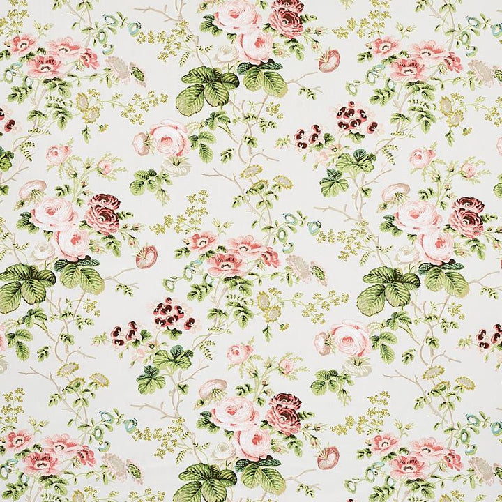 Salisbury Chintz Blush 178155 by Schumacher Designer Fabric Perennial Favorites 18.0" - Swanky Fabrics -