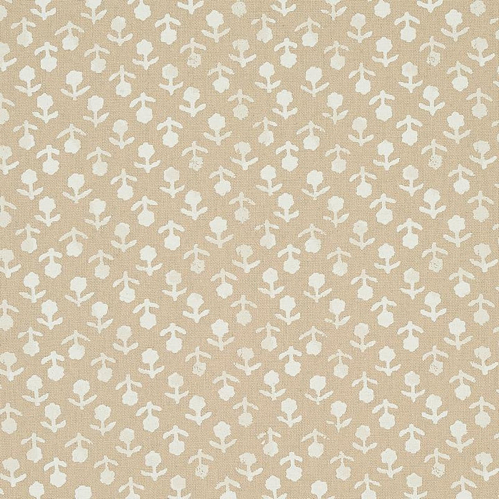 Beatriz Handprint Natural 179352 by Schumacher Designer Fabric Jacaranda 4.38" - Swanky Fabrics -
