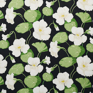 Schumacher Fabric Nasturtium Noir 179490