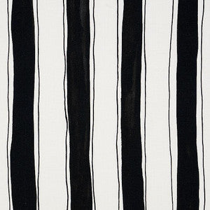 Schumacher Fabric Tracing Stripes Black 179702