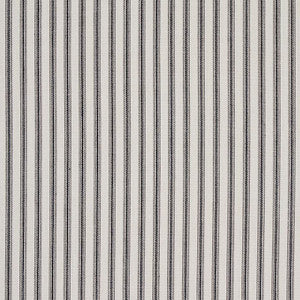 Schumacher Fabric Wellfleet Ticking Stripe Black 60077
