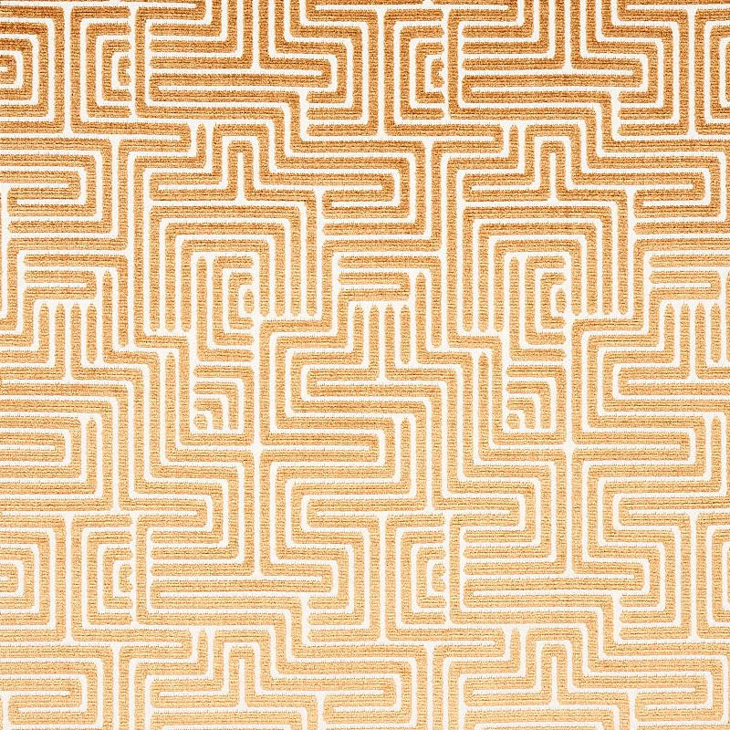 Lisboa Velvet Gold 72955 by Schumacher Designer Fabric Cut & Patterned Velvets 6.67" - Swanky Fabrics -