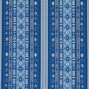 Schumacher Fabric Cosima Embroidery Blue Multi 79680