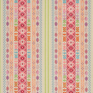 Schumacher Fabric Cosima Embroidery Pink Multi 79682