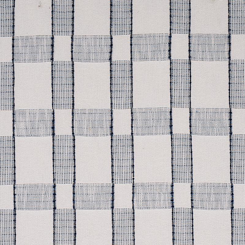 Elko Plaid Indigo 80160 by Schumacher Designer Fabric World View 4.5" - Swanky Fabrics -