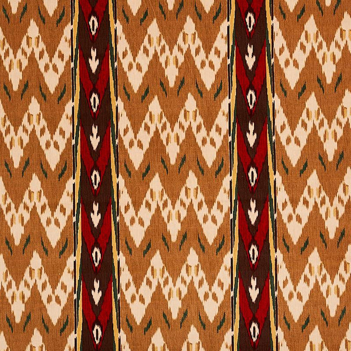 Samar Ikat Velvet Gold 80240 by Schumacher Designer Fabric Cut & Patterned Velvets 13.5" - Swanky Fabrics -