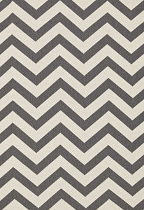 Schumacher Fabric Antibes Chevron Oxford Grey 65922