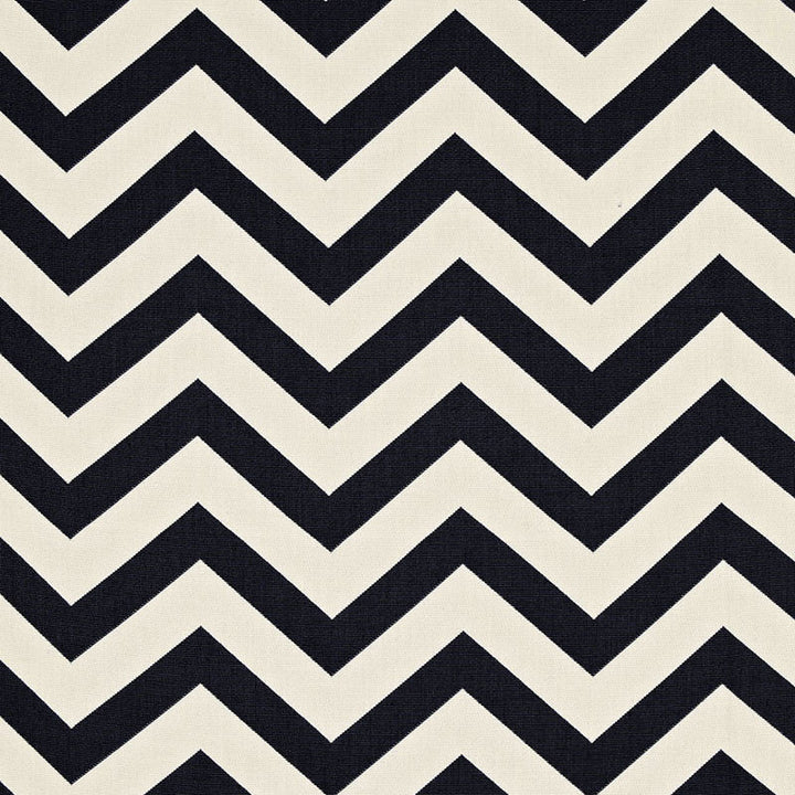 Antibes Chevron Jet 65923 by Schumacher Designer Fabric COTE D'AZUR SOLUTION DYED ACRYLIC 100% MEXICO WYZENBEEK 15,000 </p><p>Repeat: Horizontal: 9" (23CM) and Vertical: 4 1/2" (11CM) 54 - Swanky Fabrics -