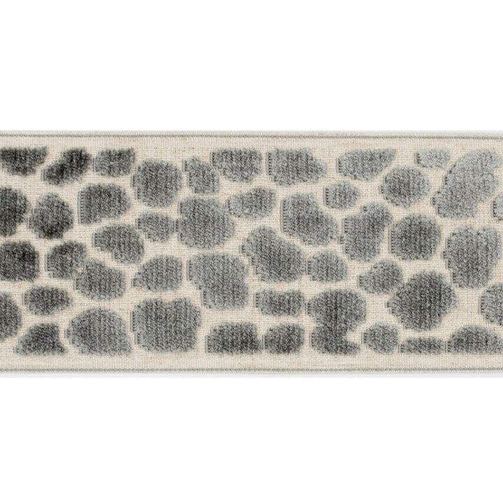 Alpas Gray by Europatex Designer Fabric Alpas 100% Polyester 3.50 inches - Swanky Fabrics -