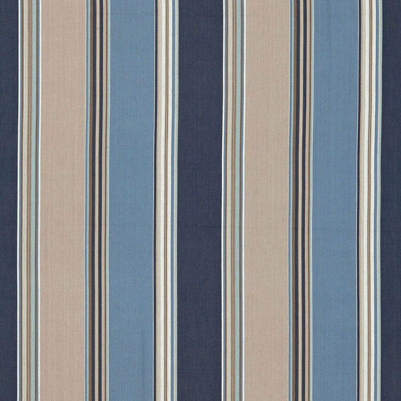 Addison Cotton Stripe Indigo 66002 by Schumacher Fabric Schumacher Fabric Addison Cotton Stripe Indigo 66002Fabric COTTON 100% INDIA </p><p>Repeat: H: HORZ. 13 1/4" (34CM) , V: 53 - Fabric Carolina -