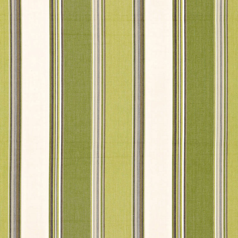 Addison Cotton Stripe Vert 66003 by Schumacher Designer Fabric SEA ISLAND STRIPES COTTON 100% INDIA MARTINDALE 17,000 </p><p>Repeat: Horizontal: 13 1/4" (34CM) and Vertical: 53 - Swanky Fabrics -