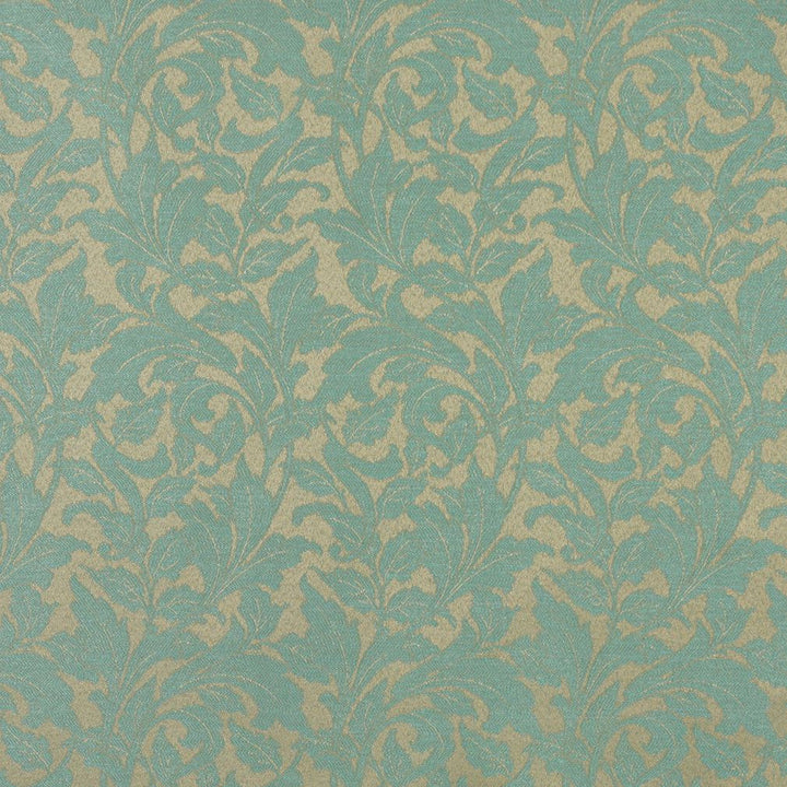 6600 Seafoam/Leaf by Charlotte Designer Fabric Outdoor/Indoor Oasis III 100% Woven Polyester Made In USA Exceeds 48,000 Wyzenbeek Rubs (Heavy Duty) Horizontal: 7.50" x Vertical: 20.0" 54 Inches - Swanky Fabrics -
