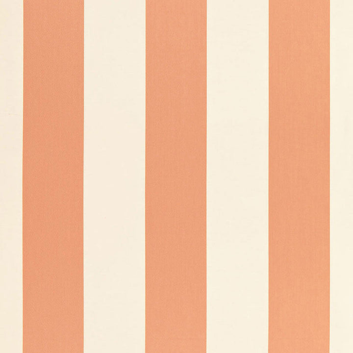 Beaufort Awning Stripe Peche 66043 by Schumacher Designer Fabric SEA ISLAND STRIPES See Sample INDIA . </p><p>Repeat: Horizontal: 8 3/4" (22CM) and Vertical: - 53 1/2" WIDE (136CM) - Swanky Fabrics -