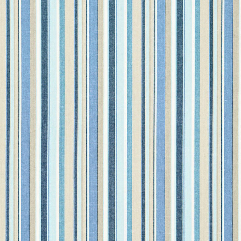 Tybee Stripe Ocean 66051 by Schumacher Fabric Schumacher Fabric Tybee Stripe Ocean 66051Fabric LINEN 50% INDIA </p><p>Repeat: H: HORZ. 6 3/4" (17CM) , V: 53.625 - Fabric Carolina -