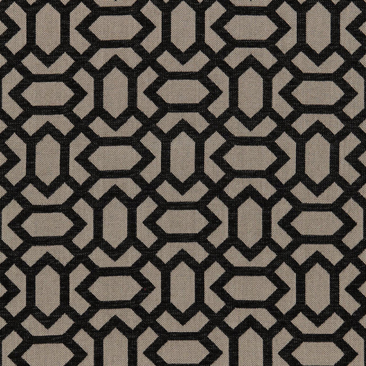 San Remo Fret Jet 66062 by Schumacher Fabric Schumacher Fabric San Remo Fret Jet 66062Fabric SOLUTION DYED ACRYLIC 100% UNITED STATES OF AMERICA </p><p>Repeat: H: HORZ. 7 1/4" (18CM) , V: VERT. 6 1/2" (17CM) 54 - Fabric Carolina -
