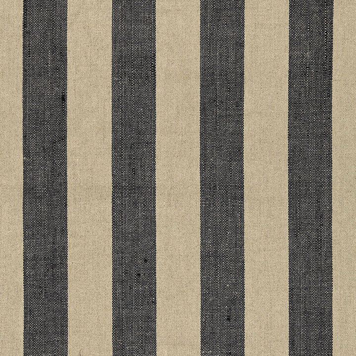 Augustin Linen Stripe Ebony / Linen 66075 by Schumacher Designer Fabric SEA ISLAND STRIPES LINEN 100% INDIA MARTINDALE 6,500 </p><p>Repeat: Horizontal: 5 7/8" (15CM) and Vertical: 53 - Swanky Fabrics -