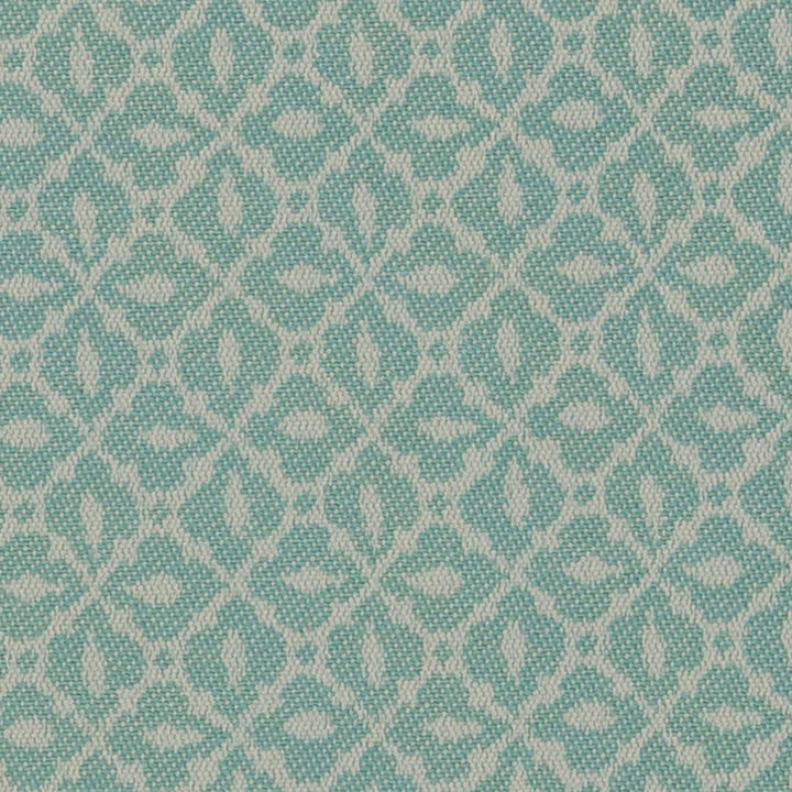 6612 Lagoon/Mosaic by Charlotte Designer Fabric Outdoor/Indoor Oasis III 100% Woven Polyester Made In USA Exceeds 48,000 Wyzenbeek Rubs (Heavy Duty) Horizontal: 2.0" x Vertical: 1.0" 54 Inches - Swanky Fabrics -